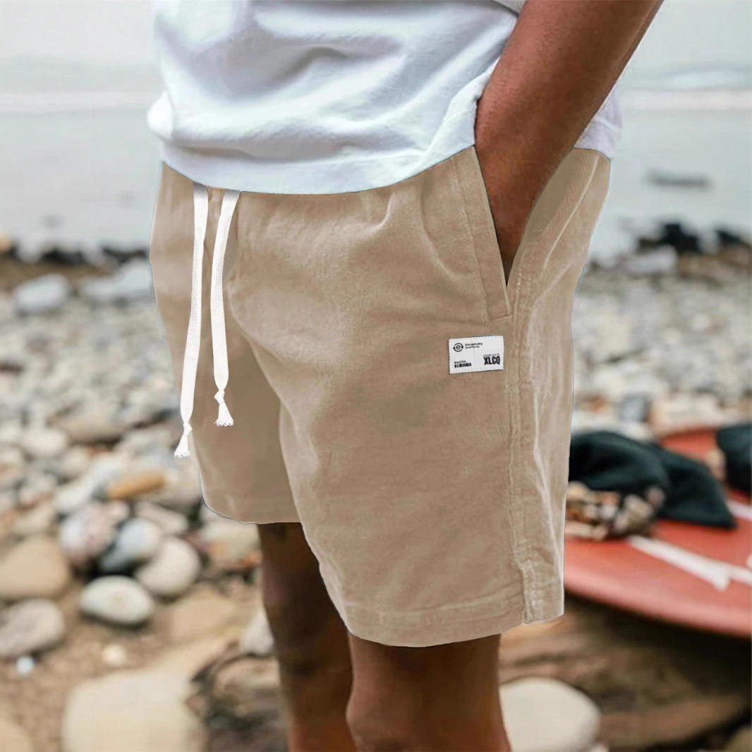 DRAWSTRING KNIT SHORTS FOR MEN