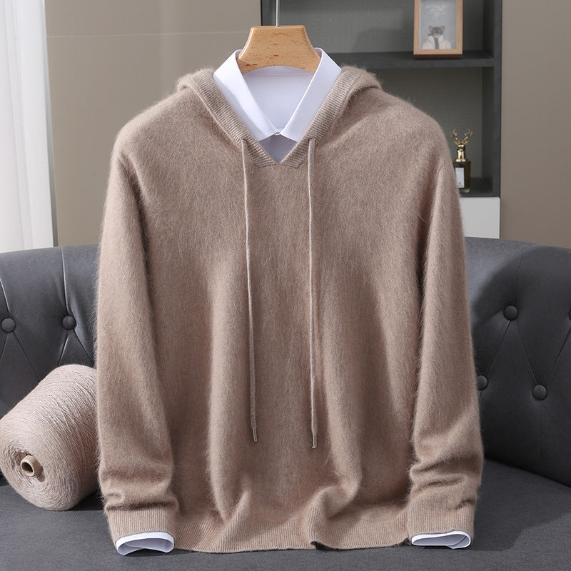 BLUZA MĘSKA Z KAPTUREM Z DOMIESZKĄ WEŁNY