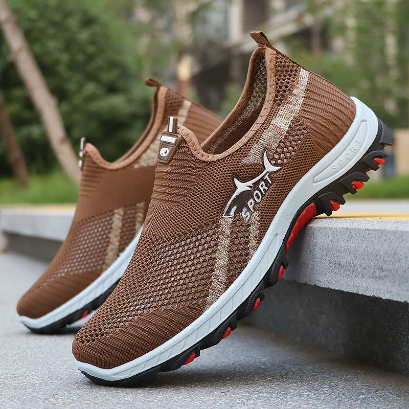 MĘSKIE WSUWANE SNEAKERSY Z SIATECZKI