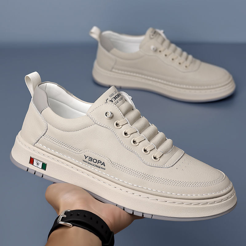 AMORTYZOWANE SKÓRZANE SNEAKERSY MĘSKIE