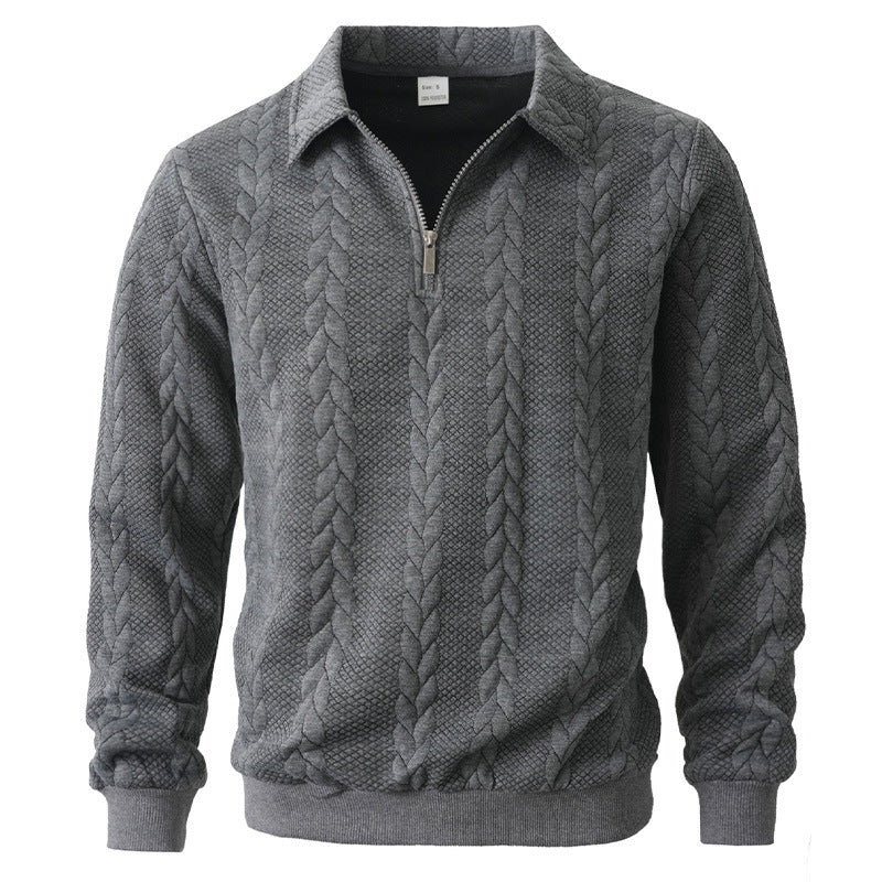 ELEGANT HALF-ZIP POLO FOR MEN