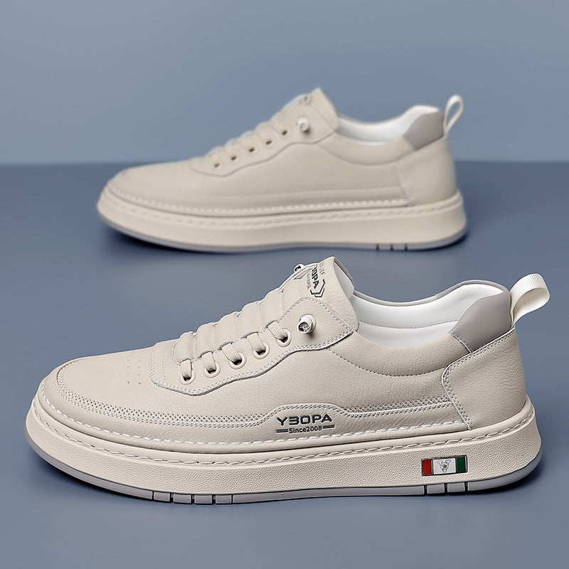 AMORTYZOWANE SKÓRZANE SNEAKERSY MĘSKIE