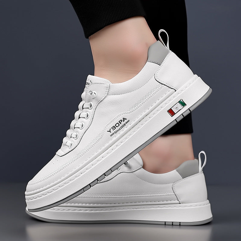 AMORTYZOWANE SKÓRZANE SNEAKERSY MĘSKIE