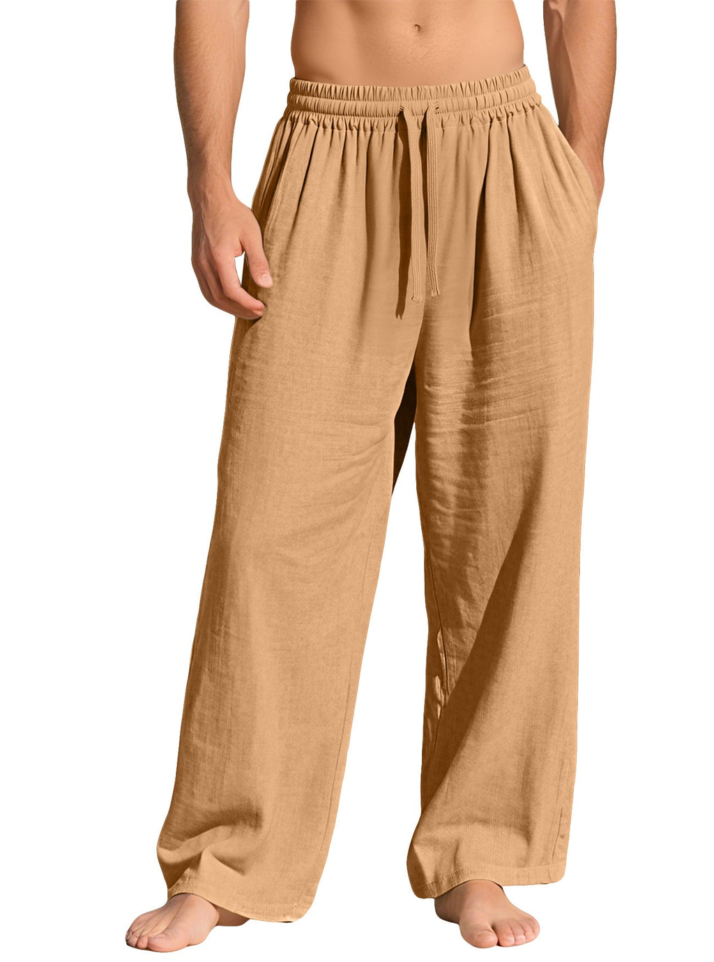 SOLID COLOUR TROUSERS FOR MEN