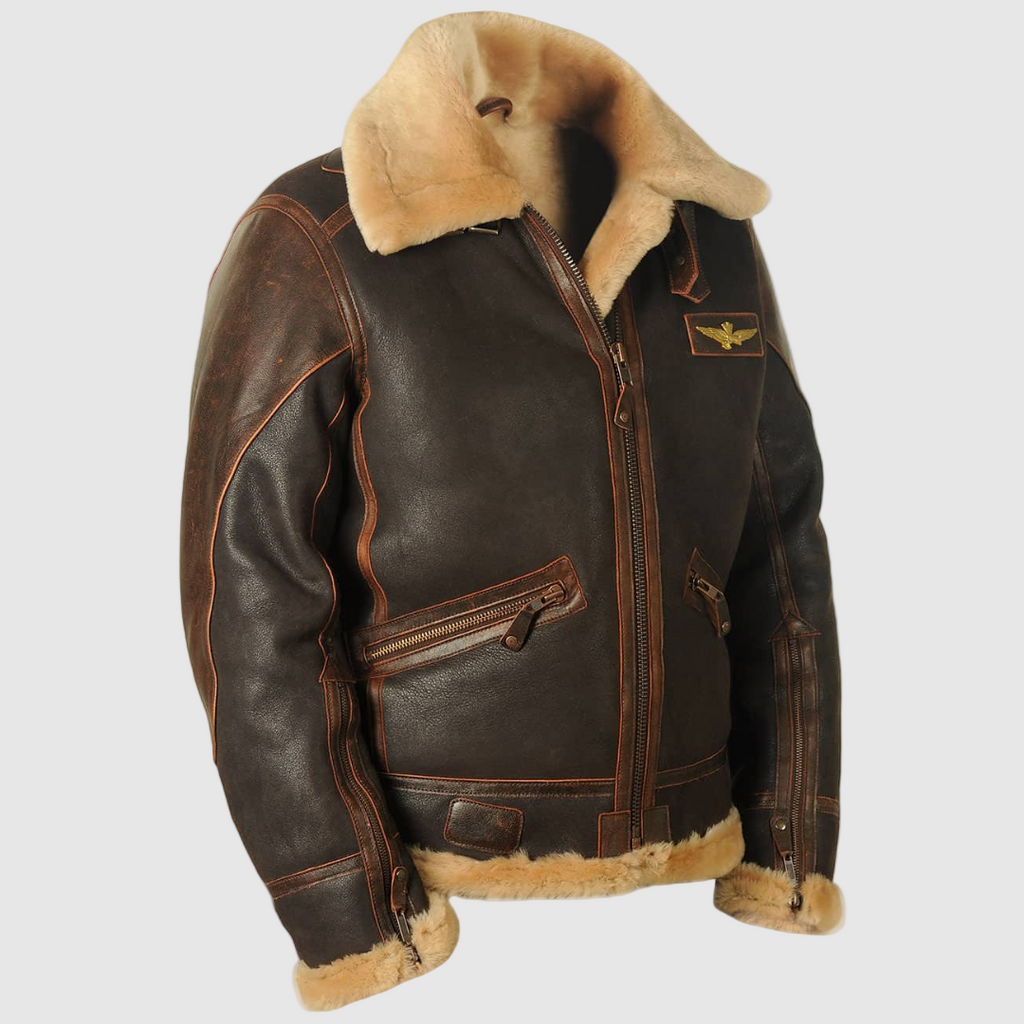 KLASYCZNA KURTKA AVIATOR DLA MĘŻCZYZN