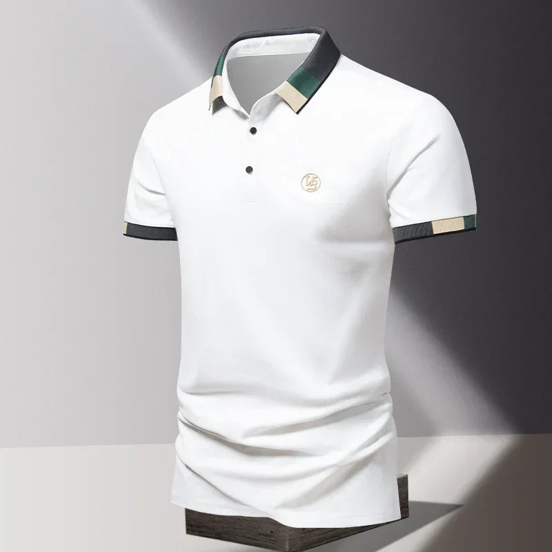 Męska koszulka polo w kolorze terakoty