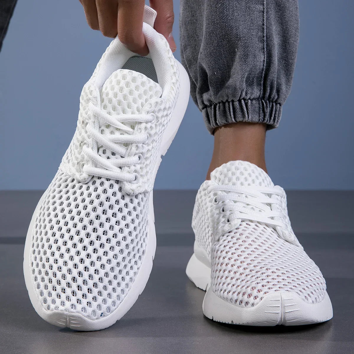 MĘSKIE SNEAKERSY SIATECZKOWE DO CHODZENIA