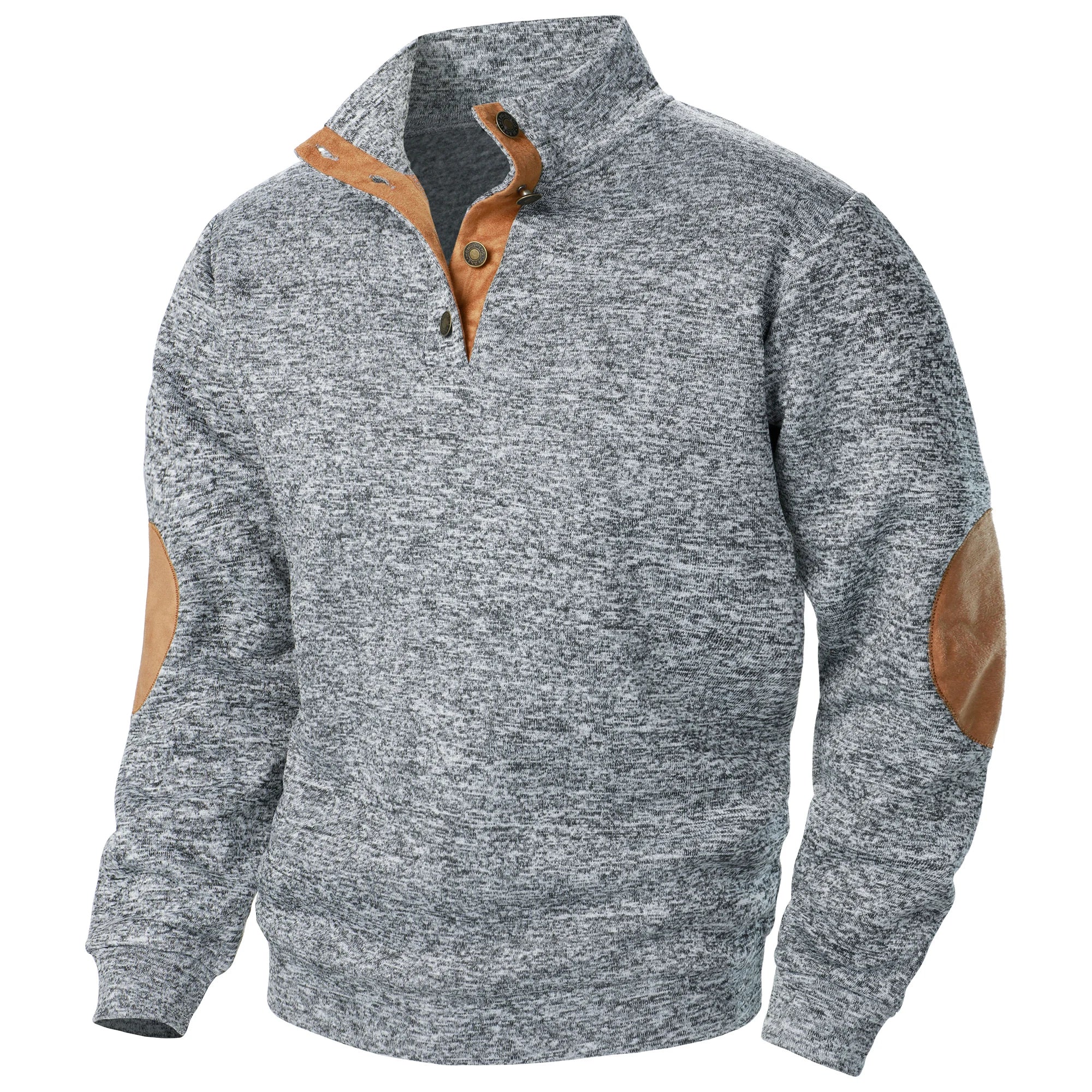 BLUZA MĘSKA Z KRÓTKIM ZAMKIEM