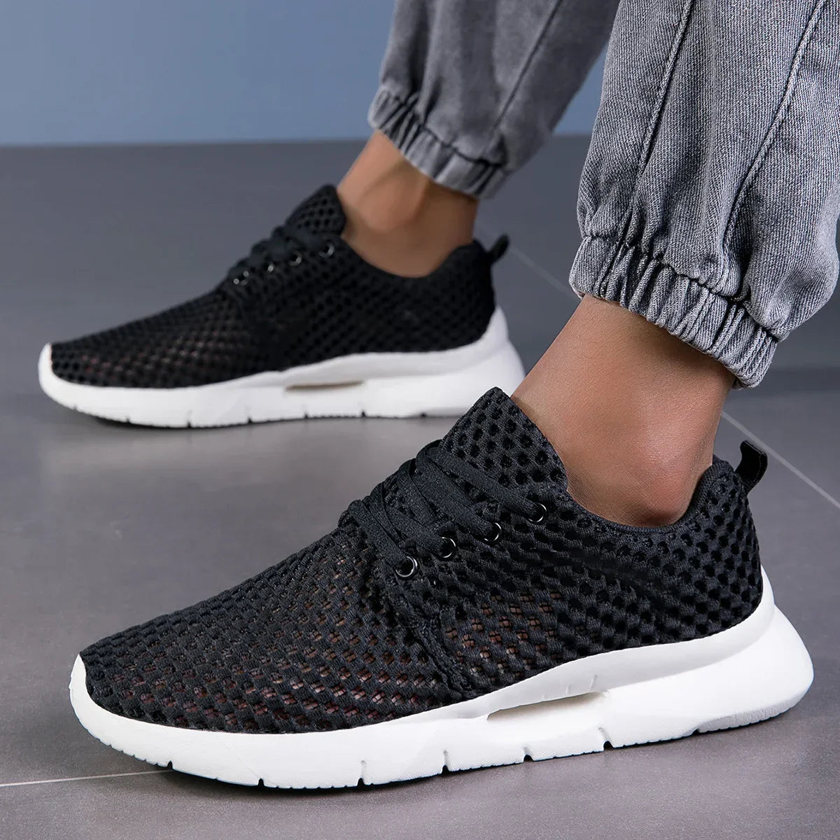 MĘSKIE SNEAKERSY SIATECZKOWE DO CHODZENIA
