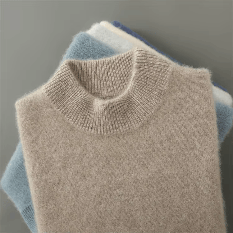 DZIANINOWY SWETER MĘSKI