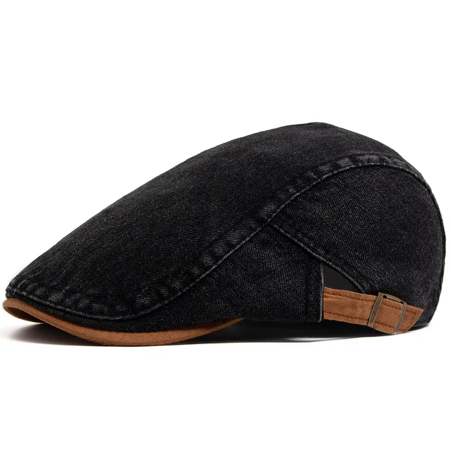 DENIM FLAT CAP FOR MEN
