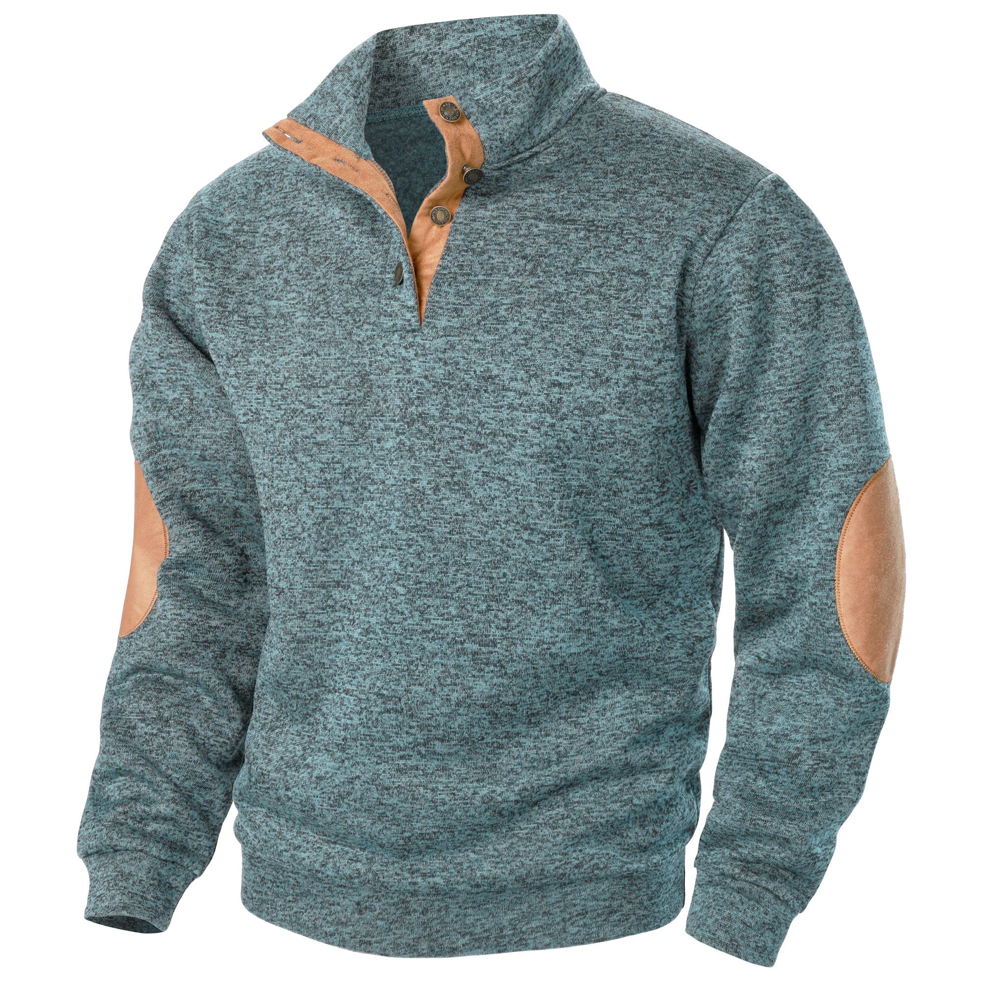 BLUZA MĘSKA Z KRÓTKIM ZAMKIEM