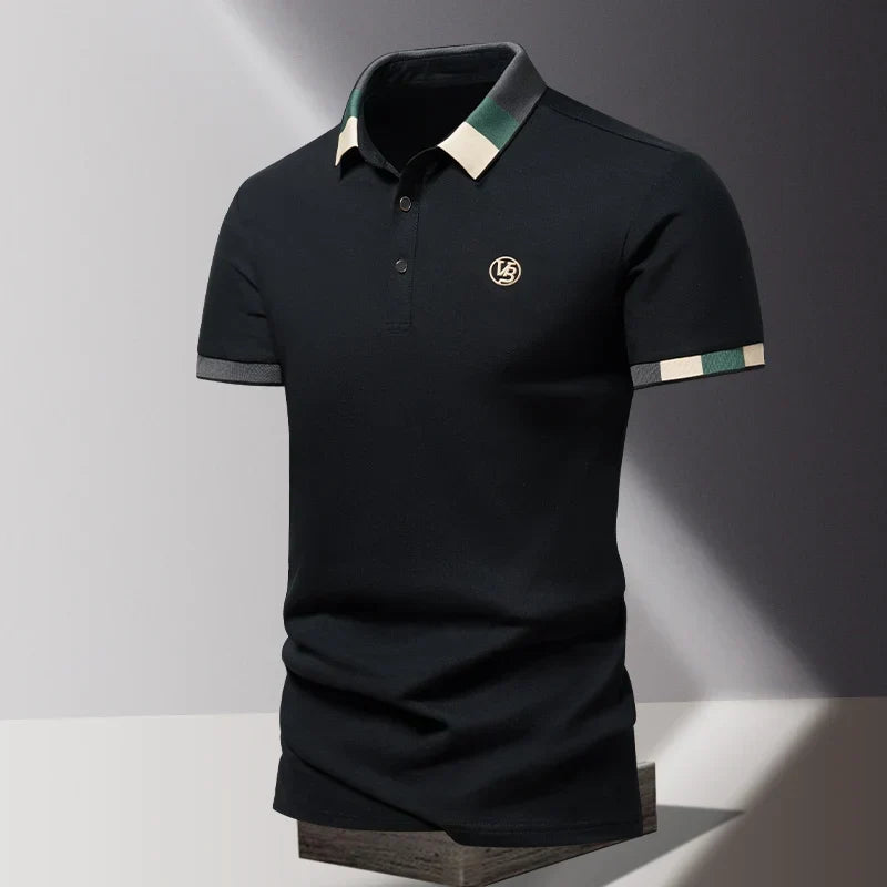 Męska koszulka polo w kolorze terakoty
