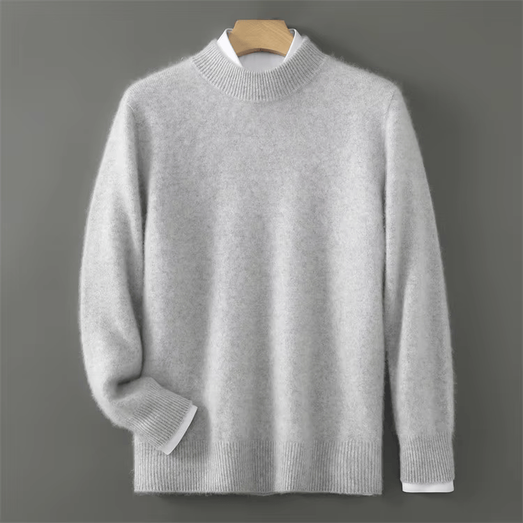 DZIANINOWY SWETER MĘSKI