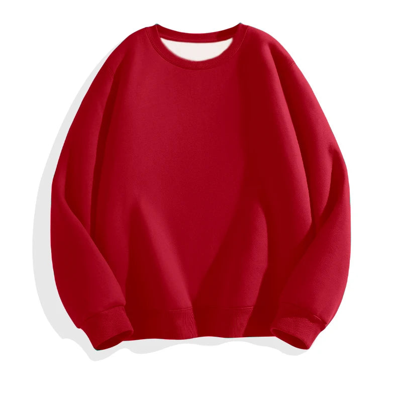 Men's Solid Pullover Streetwear Hoodie, Spring/Autumn Sweatshirt