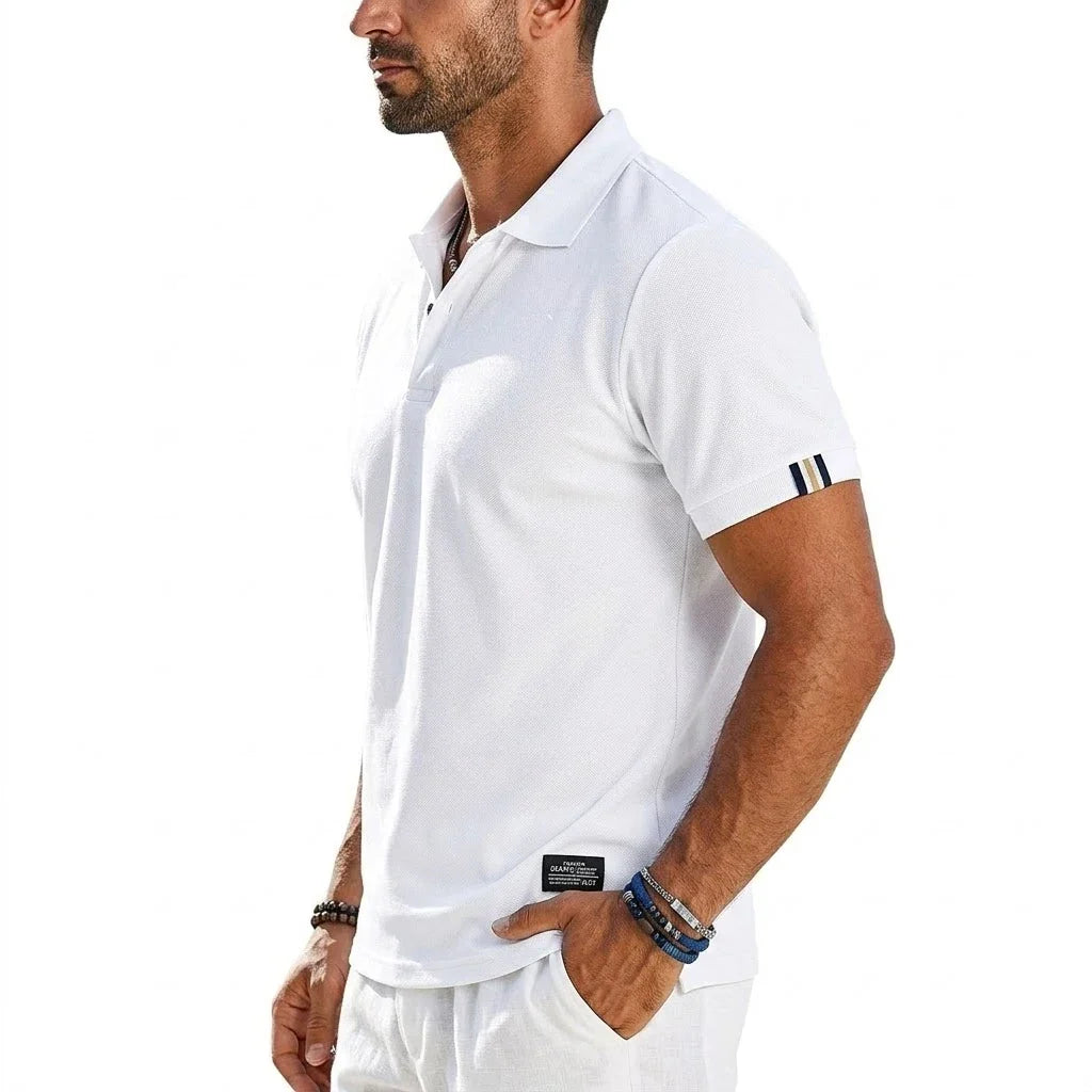 MINIMALISTYCZNA KOSZULKA POLO MĘSKA