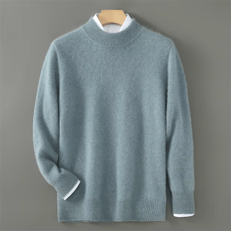 DZIANINOWY SWETER MĘSKI