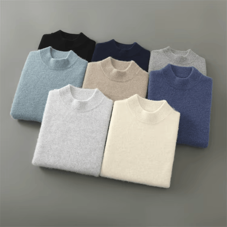 DZIANINOWY SWETER MĘSKI