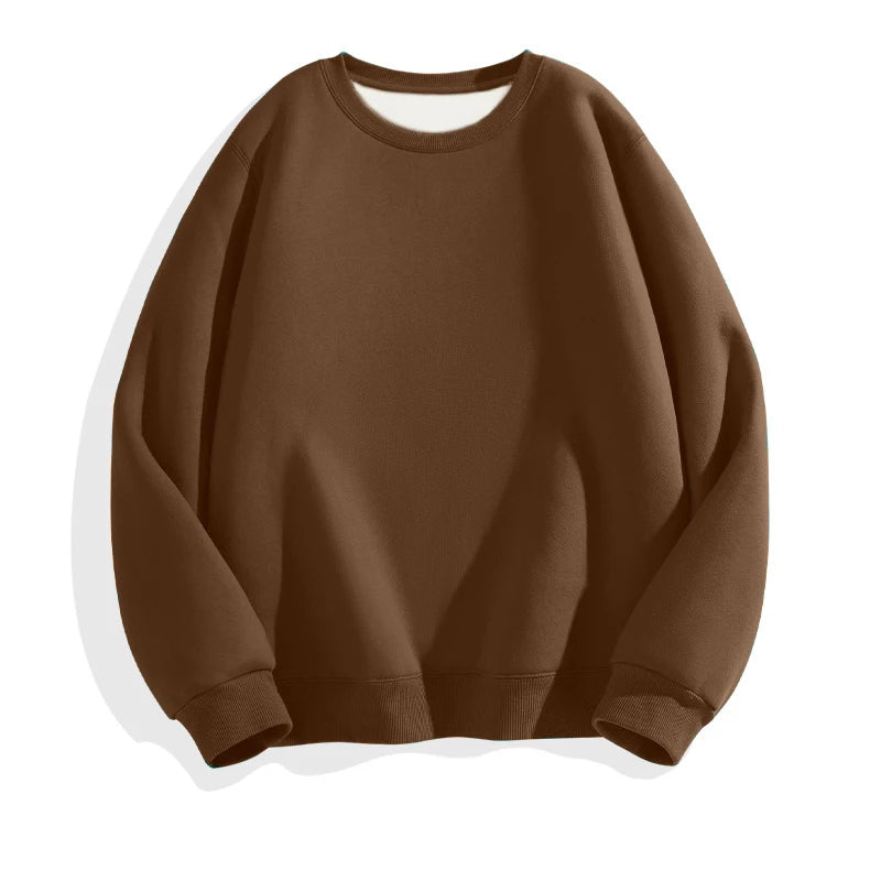 Men's Solid Pullover Streetwear Hoodie, Spring/Autumn Sweatshirt