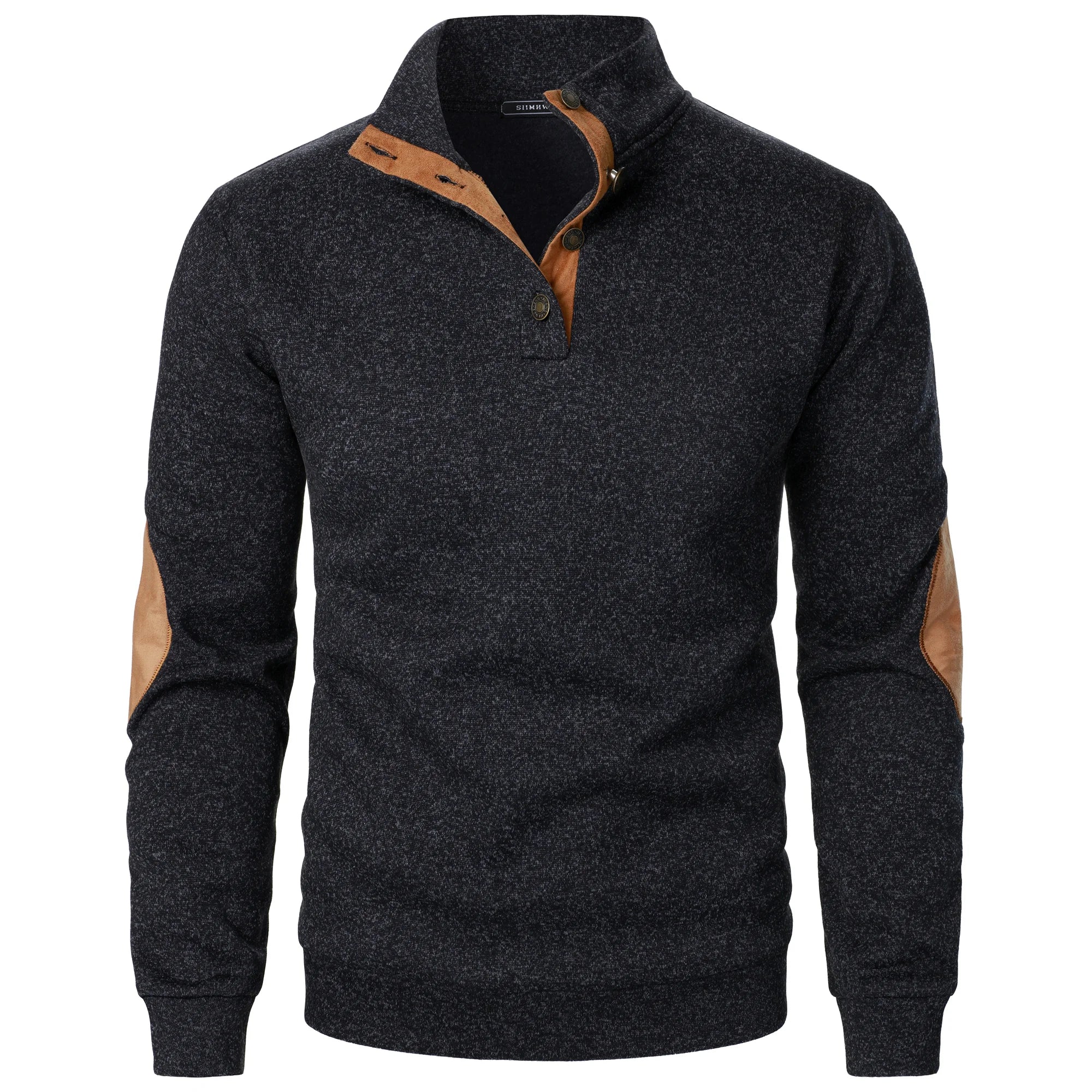 BLUZA MĘSKA Z KRÓTKIM ZAMKIEM