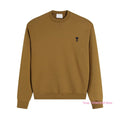 Men's Crew Neck Solid Long Sleeve Pullover Sweatshirt Casual Loose Fit