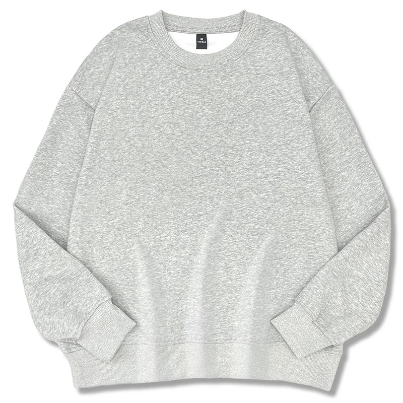 Men's Solid Pullover Streetwear Hoodie, Spring/Autumn Sweatshirt