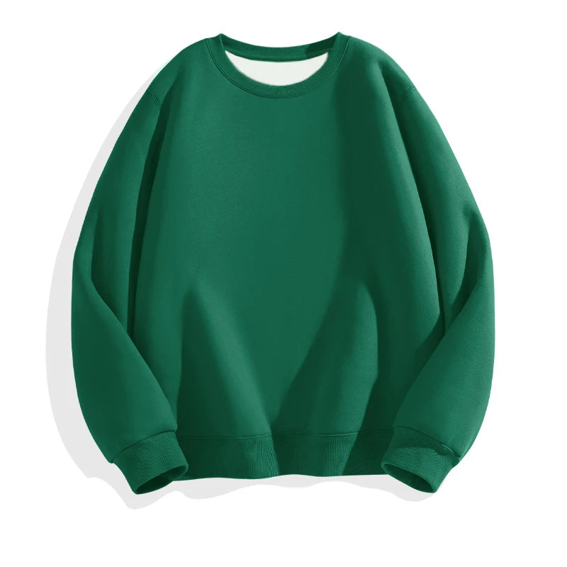 Men's Solid Pullover Streetwear Hoodie, Spring/Autumn Sweatshirt