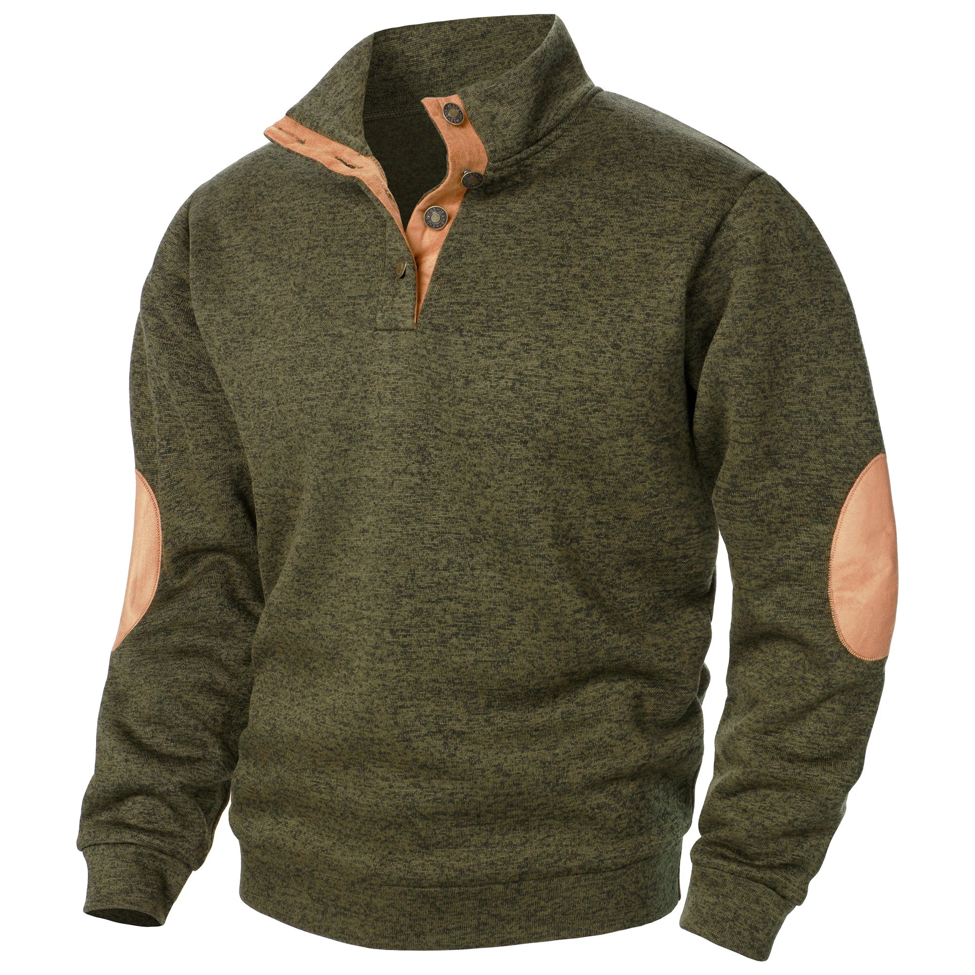 BLUZA MĘSKA Z KRÓTKIM ZAMKIEM