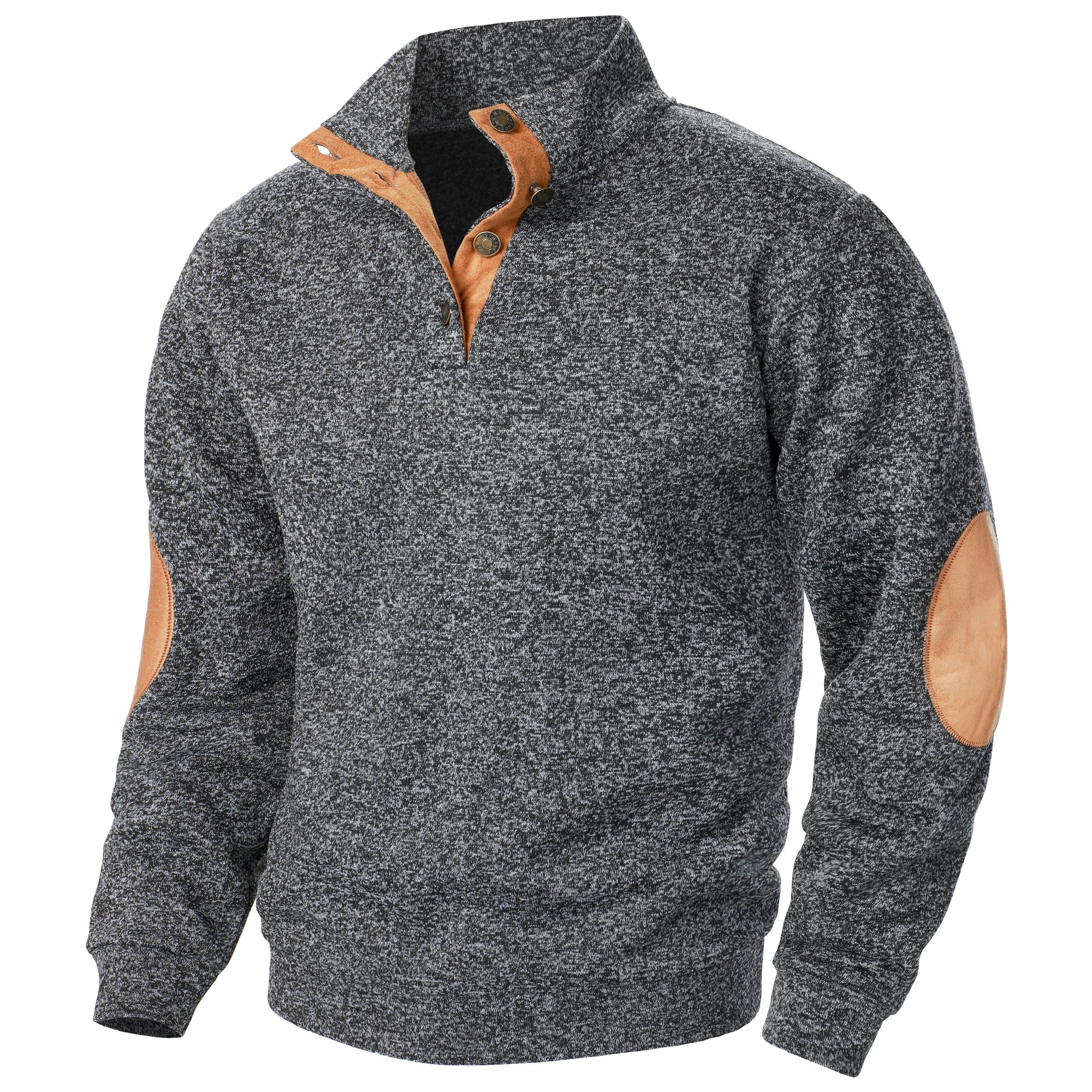 BLUZA MĘSKA Z KRÓTKIM ZAMKIEM