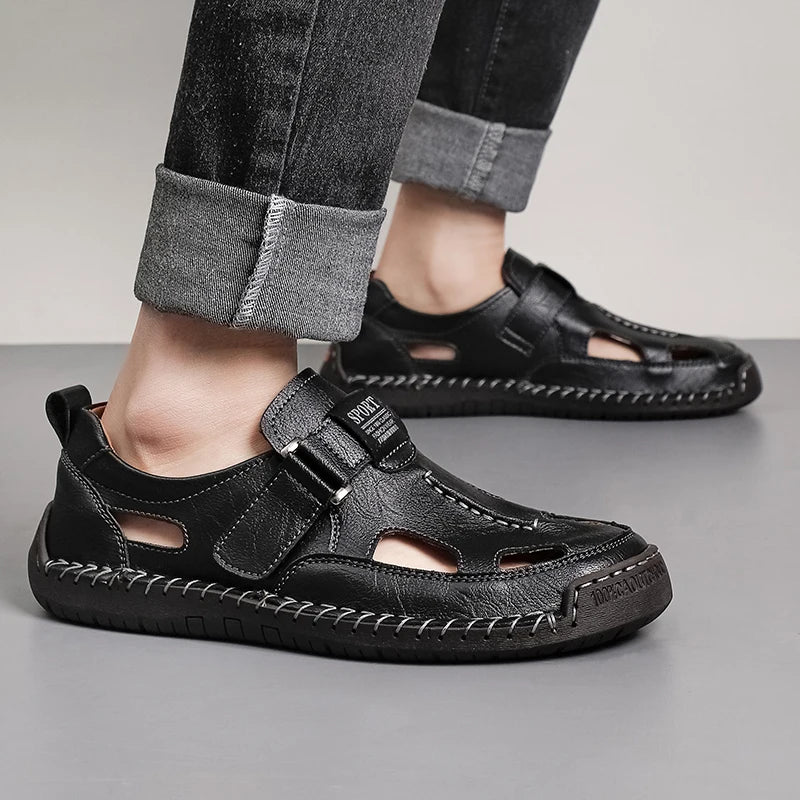 MĘSKIE LETNIE BUTY Z KLAMRAMI