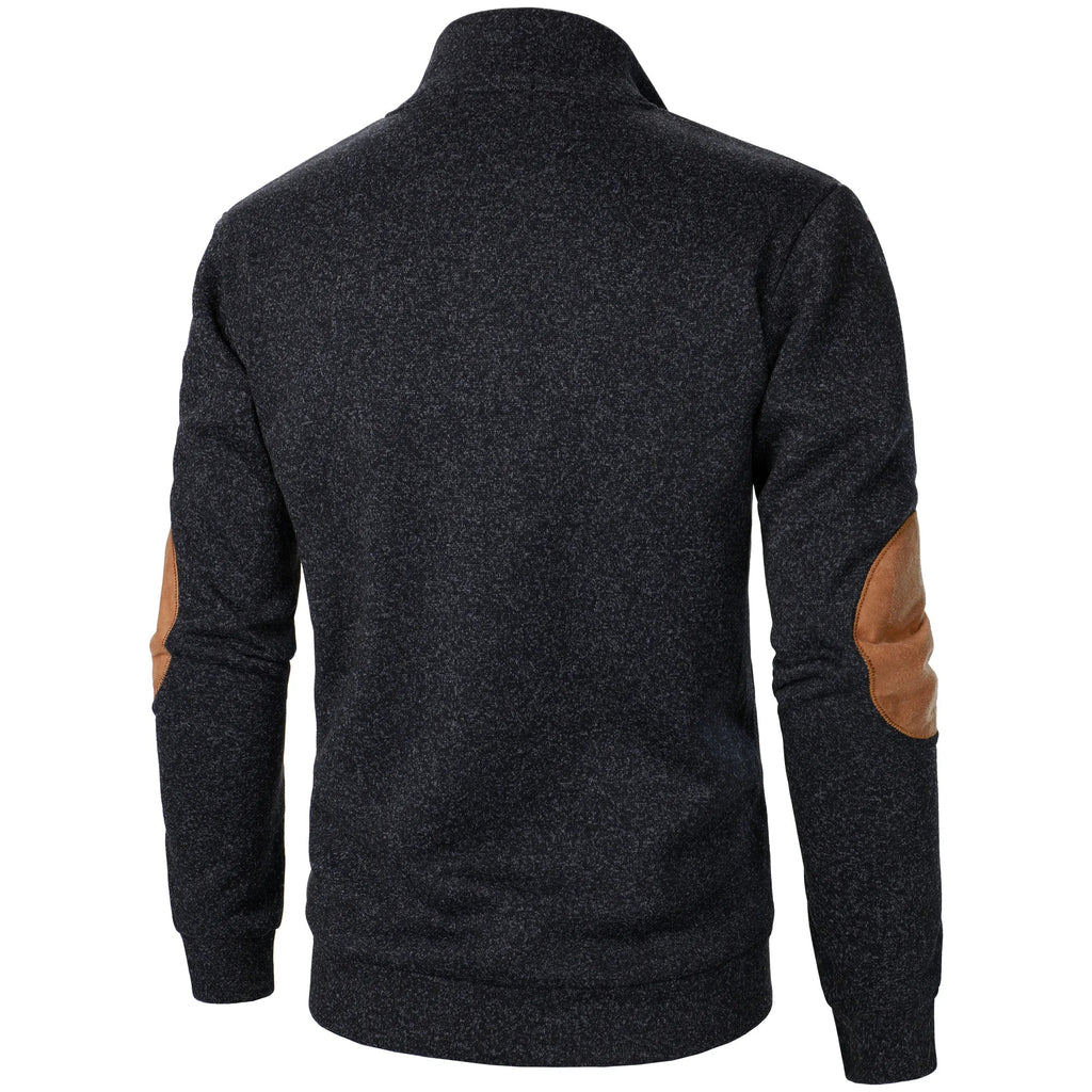 BLUZA MĘSKA Z KRÓTKIM ZAMKIEM