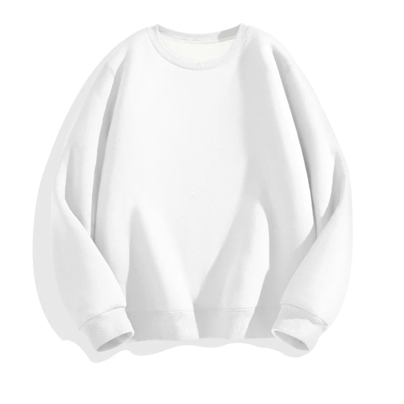 Men's Solid Pullover Streetwear Hoodie, Spring/Autumn Sweatshirt