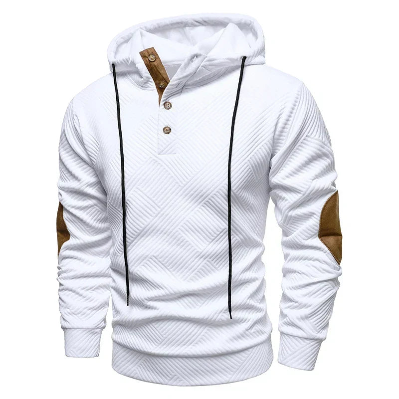 MĘSKI SWETER Z PÓŁGOLFEM I ZAPIĘCIEM NA GUZIKI, FASON SLIM FIT