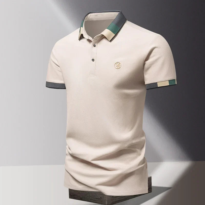 Męska koszulka polo w kolorze terakoty