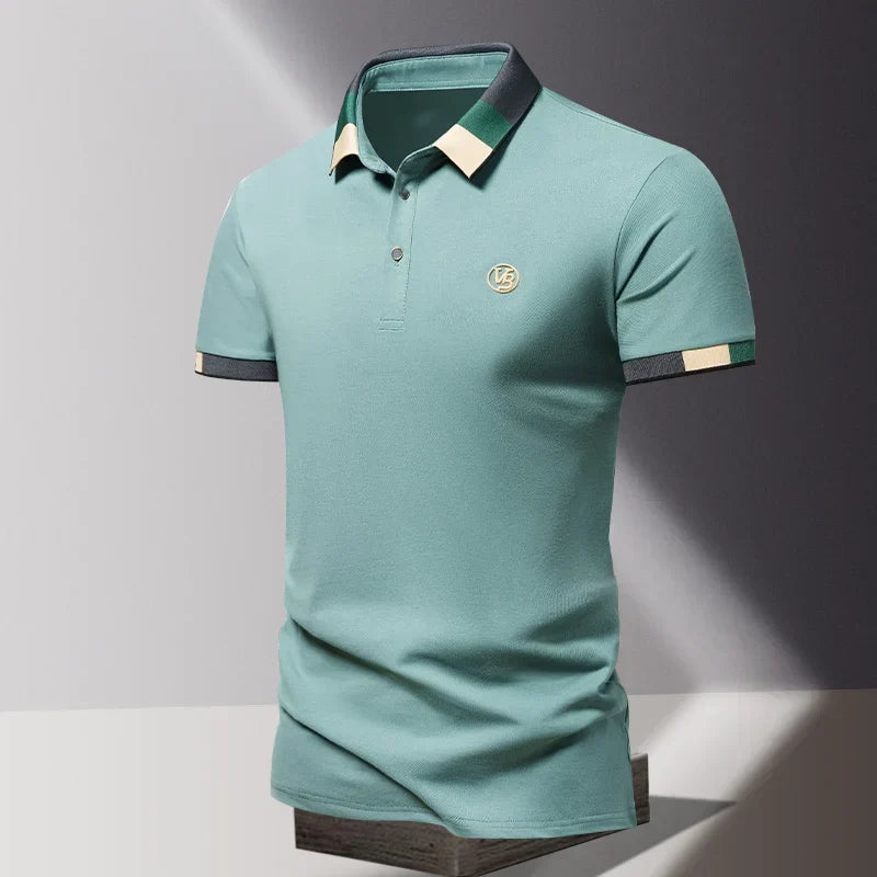 Męska koszulka polo w kolorze terakoty