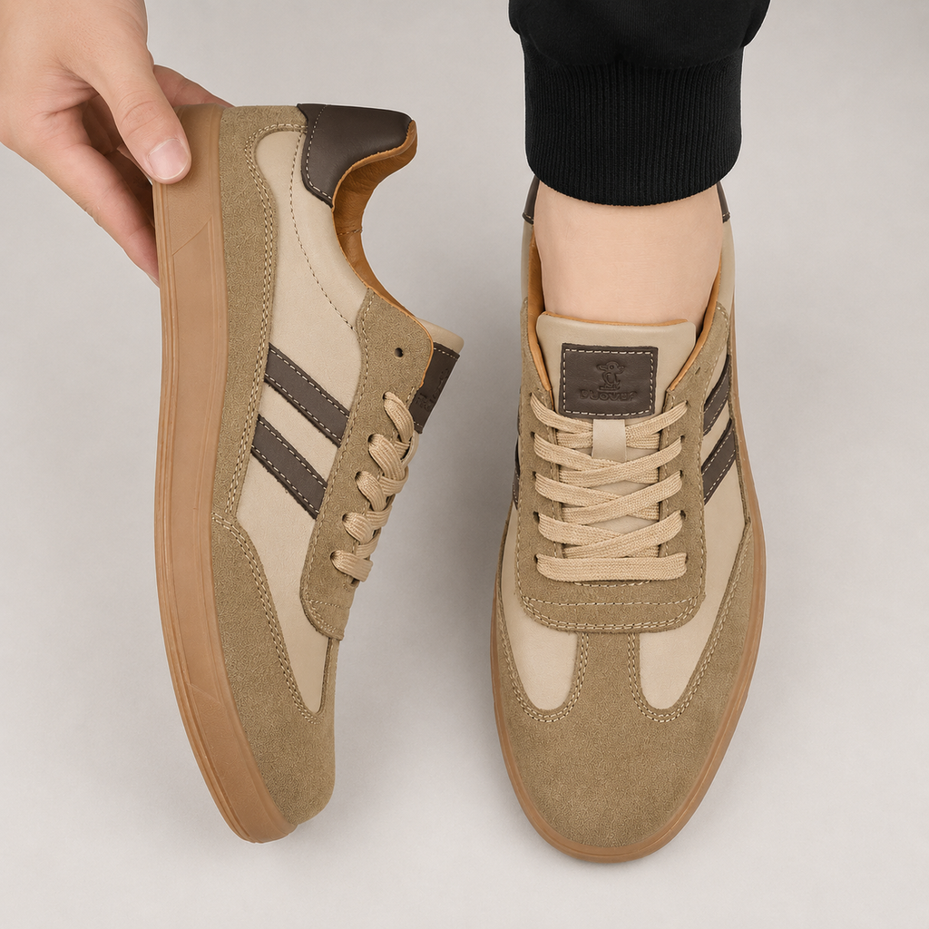 MĘSKIE SNEAKERSY Z KONTRASTOWYMI PANELAMI