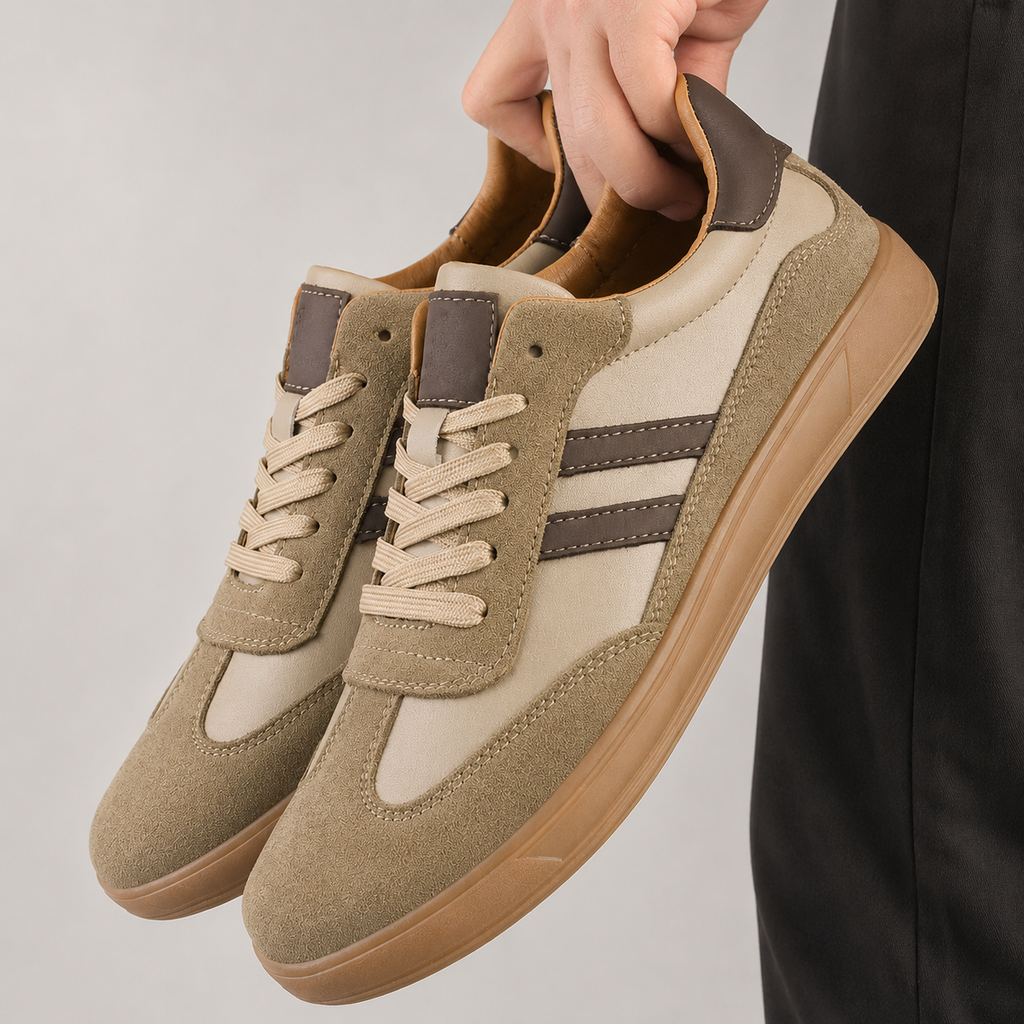 MĘSKIE SNEAKERSY Z KONTRASTOWYMI PANELAMI