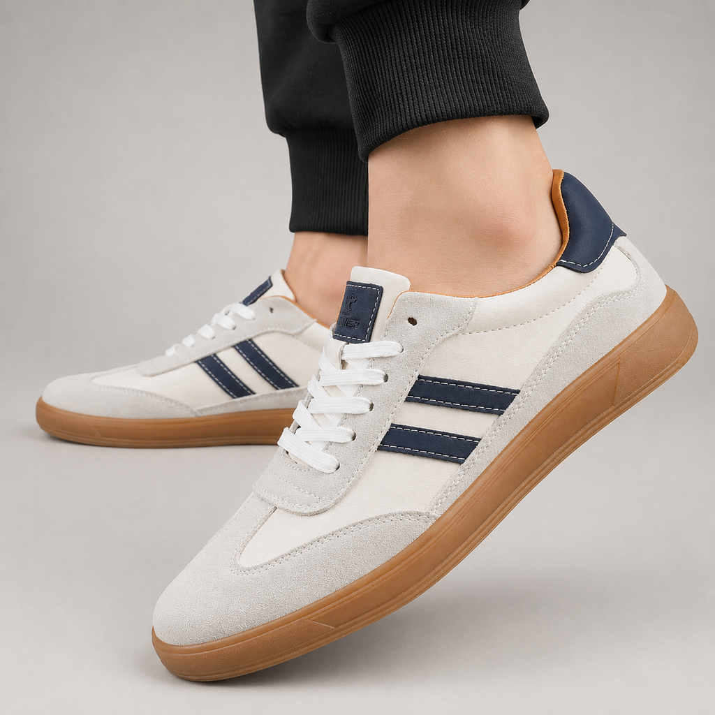 MĘSKIE SNEAKERSY Z KONTRASTOWYMI PANELAMI