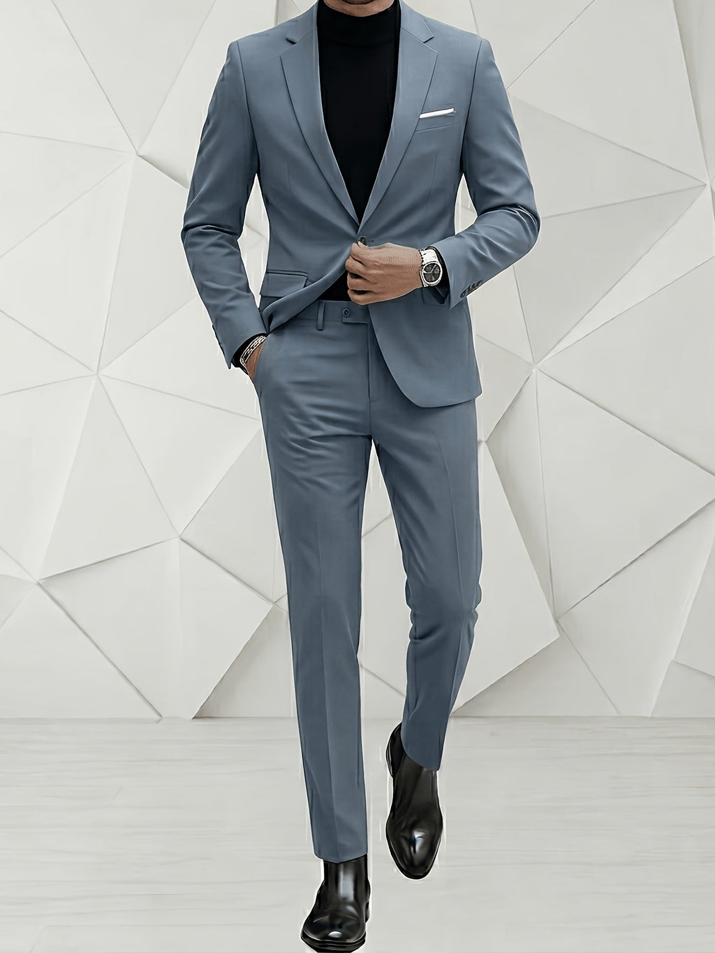 POLYESTER SUIT SET FOR MEN