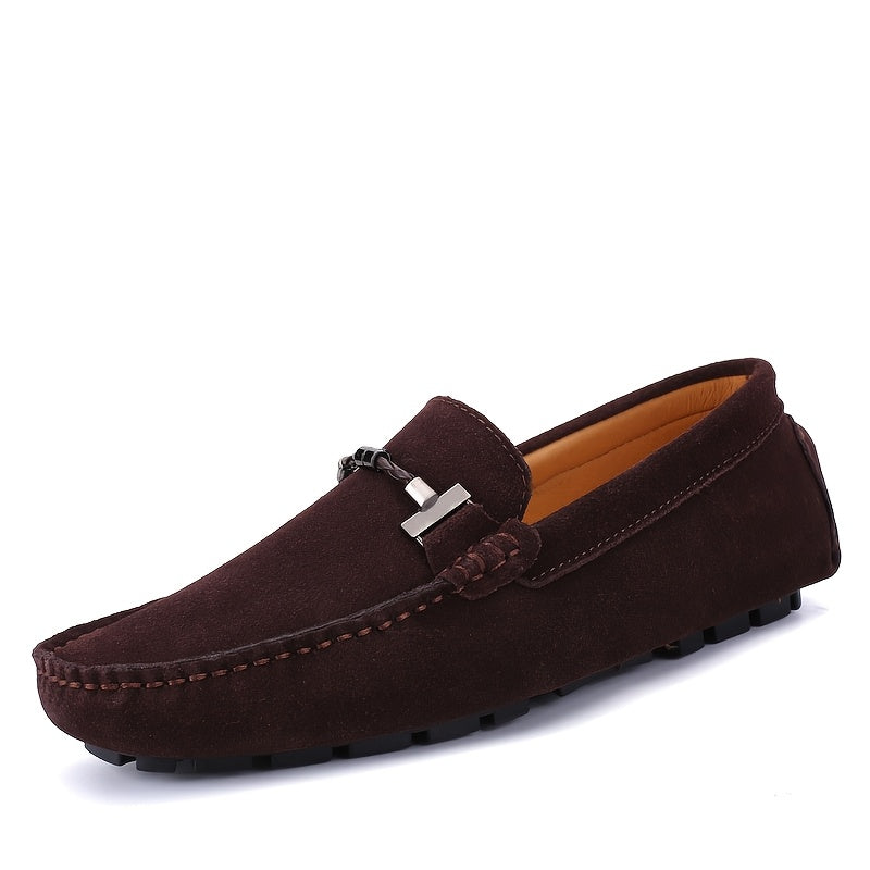 Męskie loafersy z kwadratowym noskiem