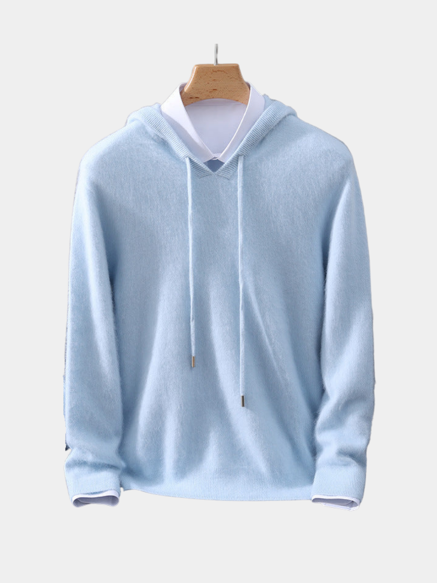 BLUZA MĘSKA Z KAPTUREM Z DOMIESZKĄ WEŁNY