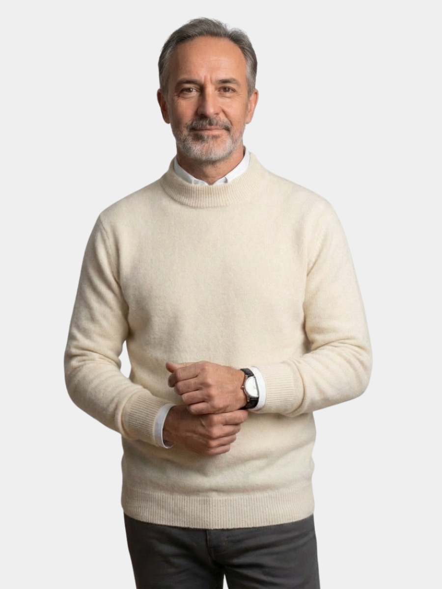 ELEGANCKI DZIERGANY SWETER MĘSKI