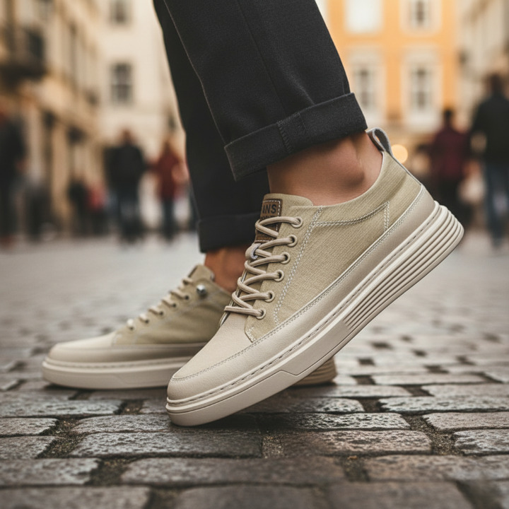 MĘSKIE SKÓRZANE SNEAKERSY
