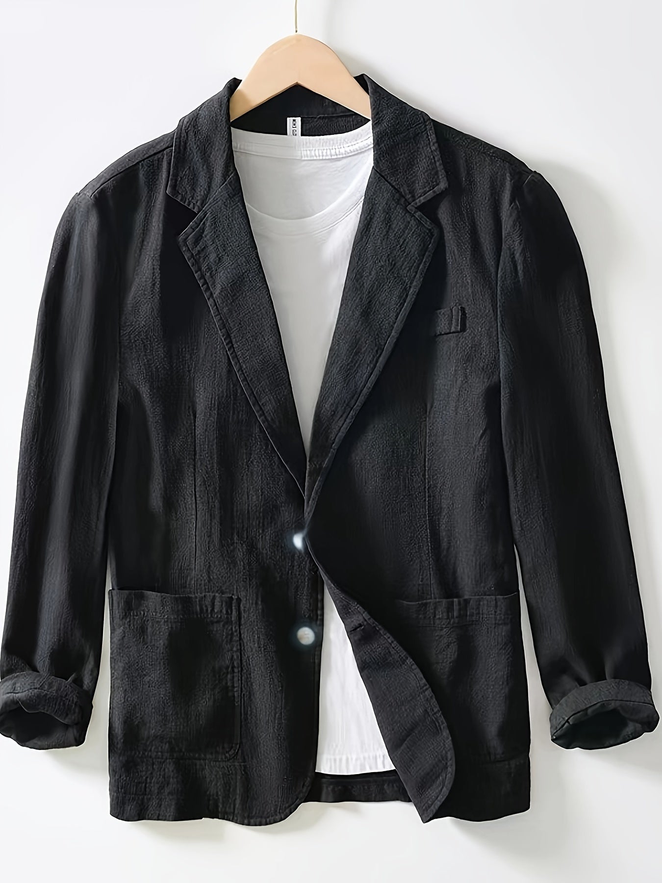 MARYNARKA BAWEŁNIANA MĘSKA Z KLAPAMI