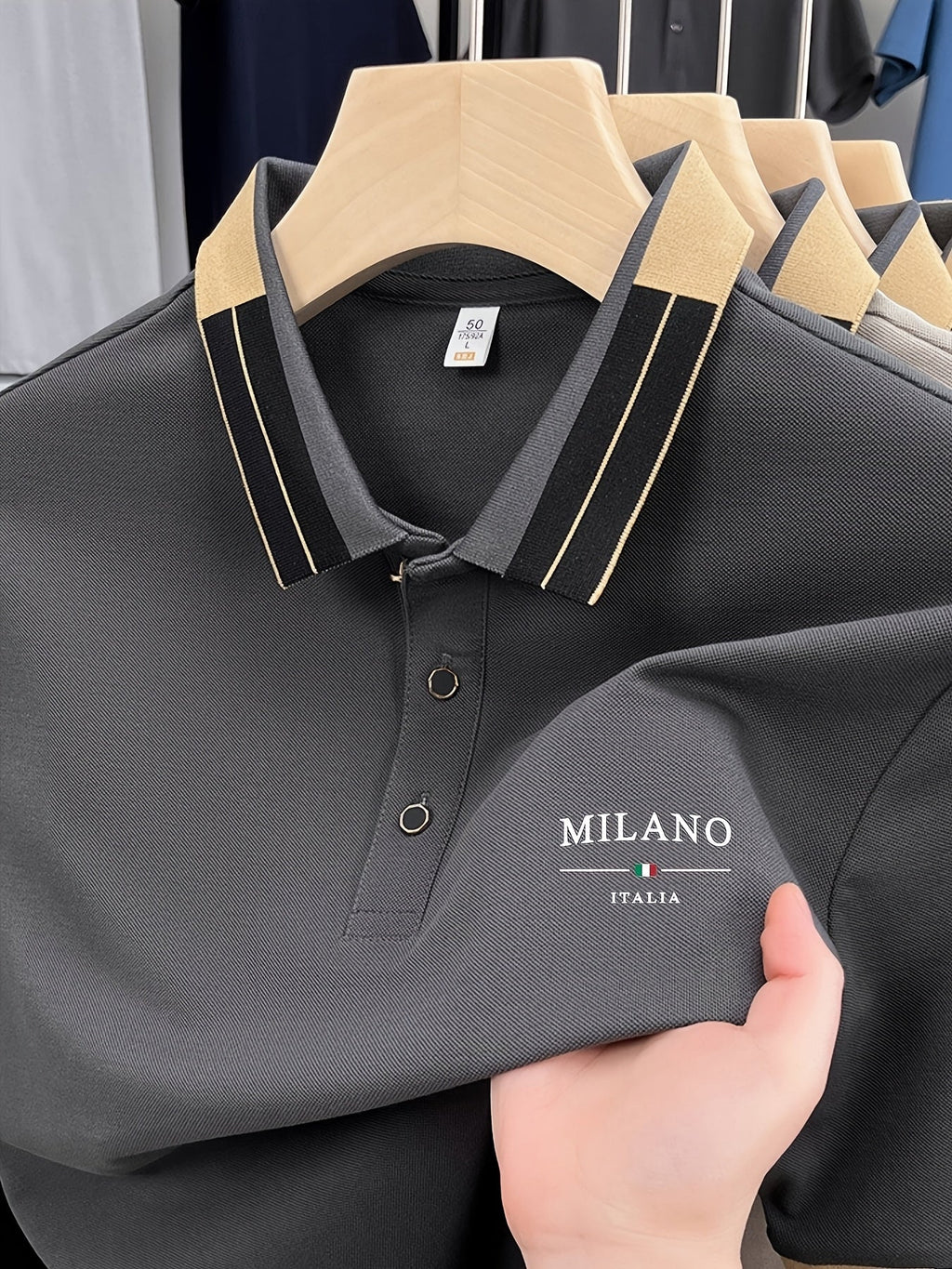 KOSZULA MĘSKA Z KOŁNIERZYKIEM (LAPEL SHIRT)