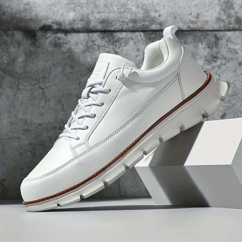 SKÓRZANE SNEAKERSY ZE WSPARCIEM
