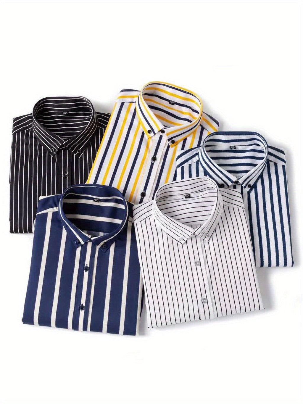 Koszula męska w paski slim fit