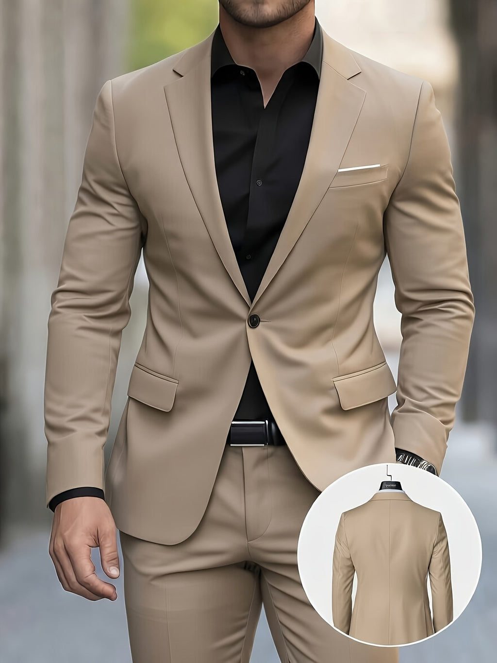 POLYESTER SUIT SET FOR MEN