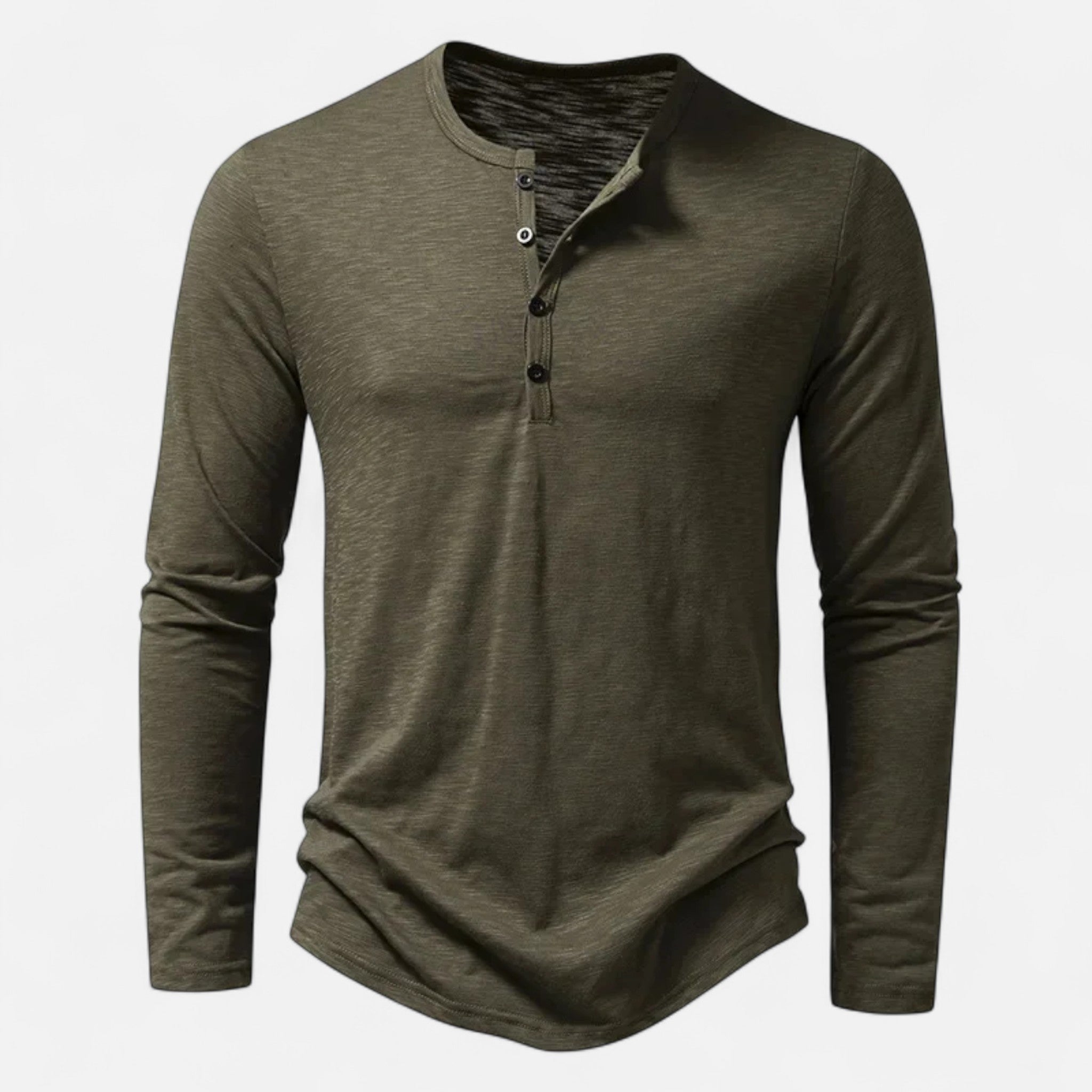 KOSZULA MĘSKA HENLEY SLIM FIT