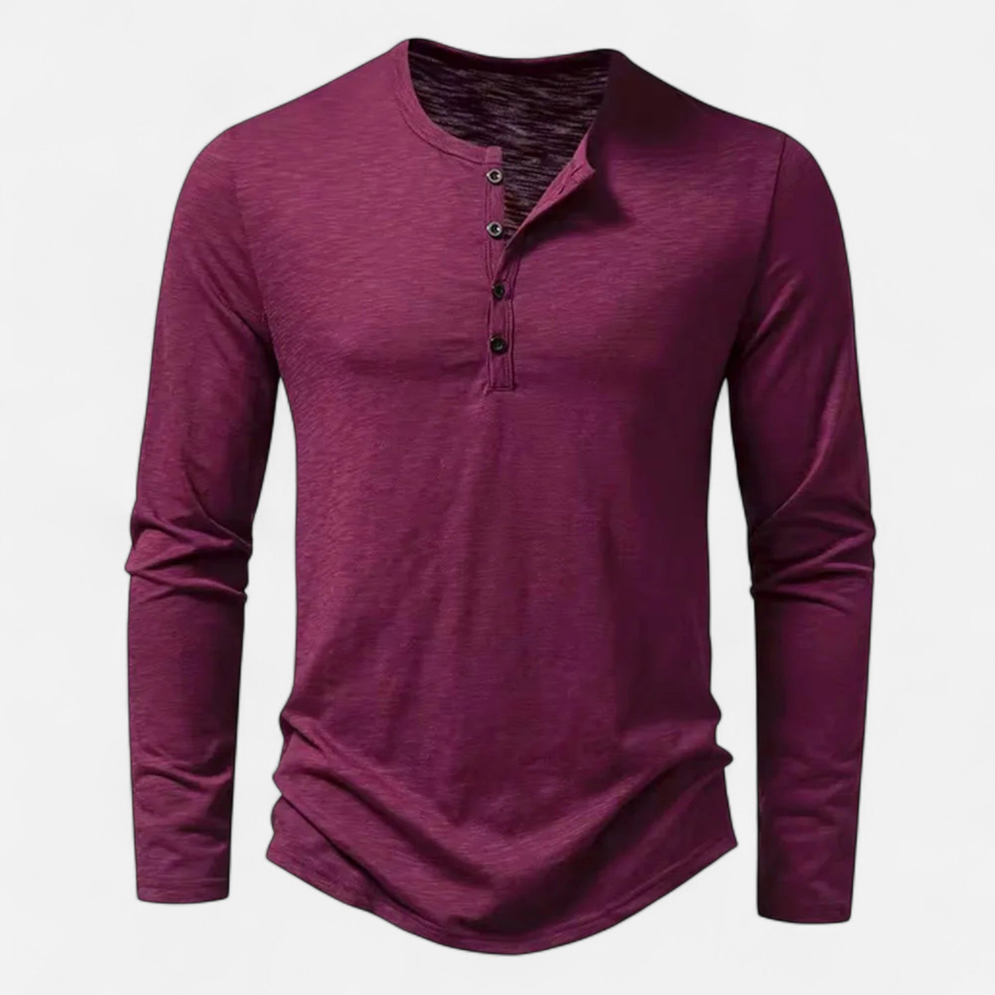 KOSZULA MĘSKA HENLEY SLIM FIT